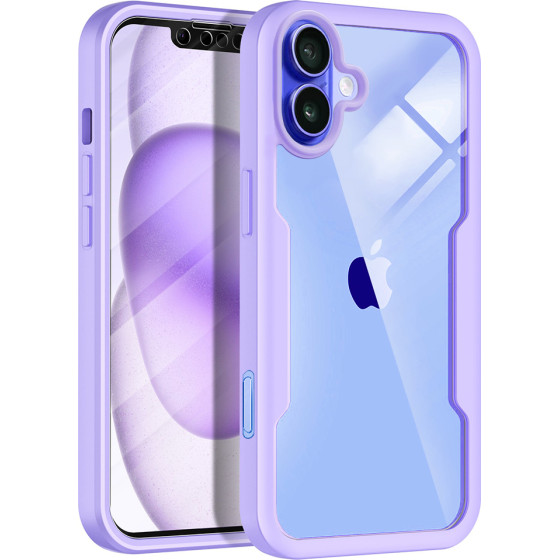 Techsuit - ColorVerse 360 Series + Screen Protector - iPhone 16 - Purple