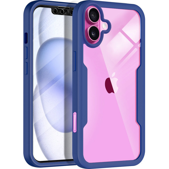 Techsuit - ColorVerse 360 Series + Screen Protector - iPhone 16 Plus - Blue