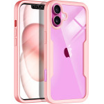 Techsuit - ColorVerse 360 Series + Screen Protector - iPhone 16 Plus - Pink
