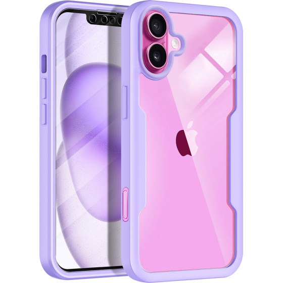 Techsuit - ColorVerse 360 Series + Screen Protector - iPhone 16 Plus - Purple