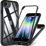 Techsuit - ColorVerse 360 Series + Screen Protector - iPhone 7 / 8 / SE 2, SE 2020 / SE 3, SE 2022 - Black
