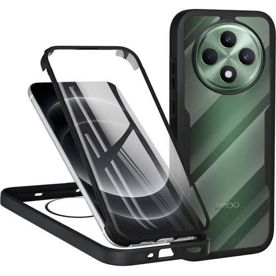 Techsuit - ColorVerse 360 Series + Screen Protector - Oppo Reno12 F 4G / Reno12 F 5G / Reno12 FS 4G / Reno12 FS 5G - Black
