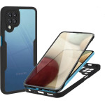 Techsuit - ColorVerse 360 Series + Screen Protector - Samsung Galaxy A12 - Black