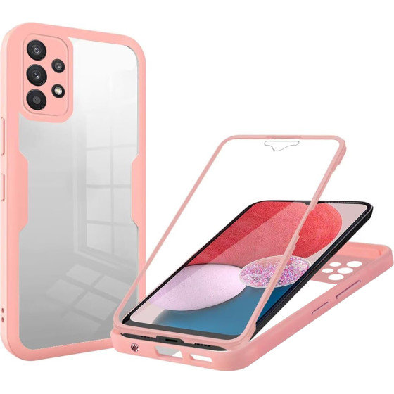 Techsuit - ColorVerse 360 Series + Screen Protector - Samsung Galaxy A13 4G - Pink