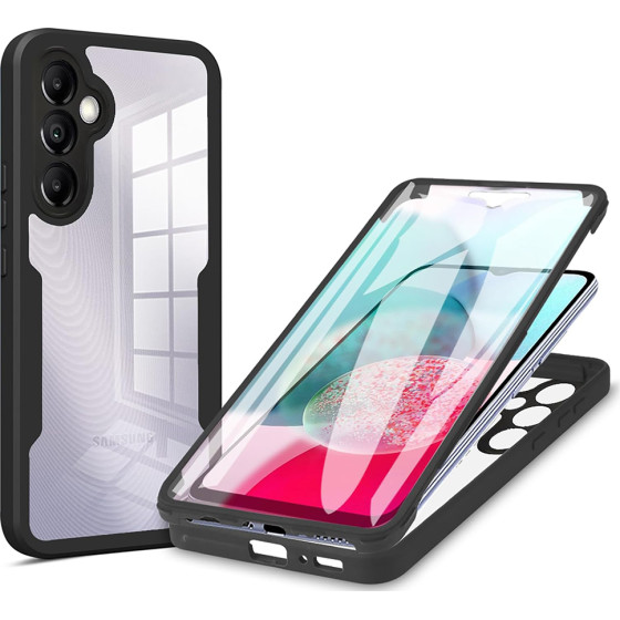 Techsuit - ColorVerse 360 Series + Screen Protector - Samsung Galaxy A14 4G / A14 5G - Black