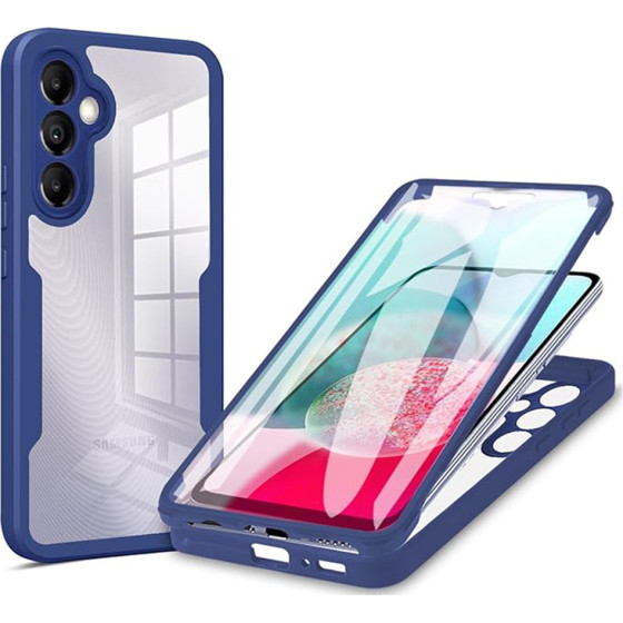Techsuit - ColorVerse 360 Series + Screen Protector - Samsung Galaxy A14 4G / A14 5G - Blue