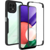 Techsuit - ColorVerse 360 Series + Screen Protector - Samsung Galaxy A22 5G - Black