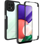 Techsuit - ColorVerse 360 Series + Screen Protector - Samsung Galaxy A22 5G - Black