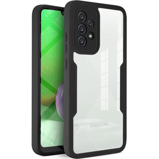 Techsuit - ColorVerse 360 Series + Screen Protector - Samsung Galaxy A52 4G / A52 5G / A52s 5G - Black