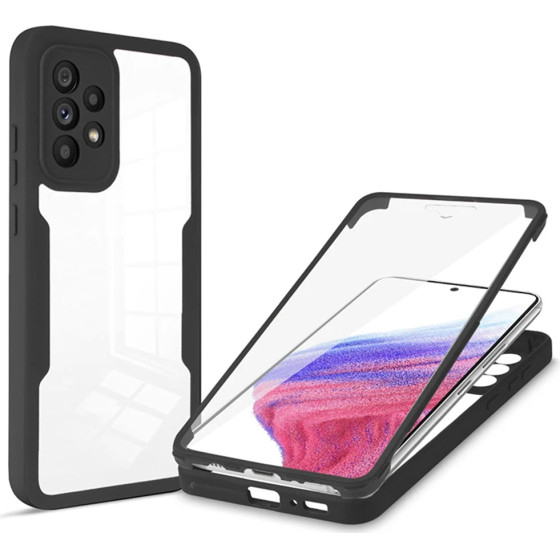 Techsuit - ColorVerse 360 Series + Screen Protector - Samsung Galaxy A53 5G - Black