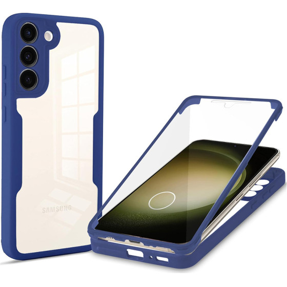 Techsuit - ColorVerse 360 Series + Screen Protector - Samsung Galaxy S23 Plus - Blue