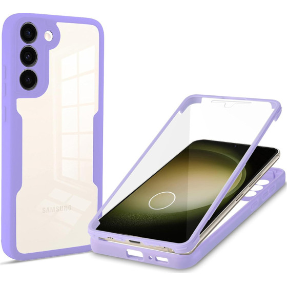 Techsuit - ColorVerse 360 Series + Screen Protector - Samsung Galaxy S23 Plus - Purple