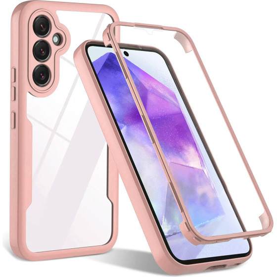 Techsuit - ColorVerse 360 Series + Screen Protector - Samsung Galaxy S24 FE - Pink