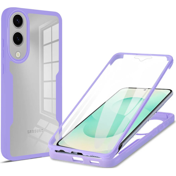 Techsuit - ColorVerse 360 Series + Screen Protector - Samsung Galaxy S25 Edge - Purple