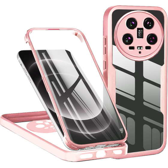 Techsuit - ColorVerse 360 Series + Screen Protector - Xiaomi 14 Ultra - Pink