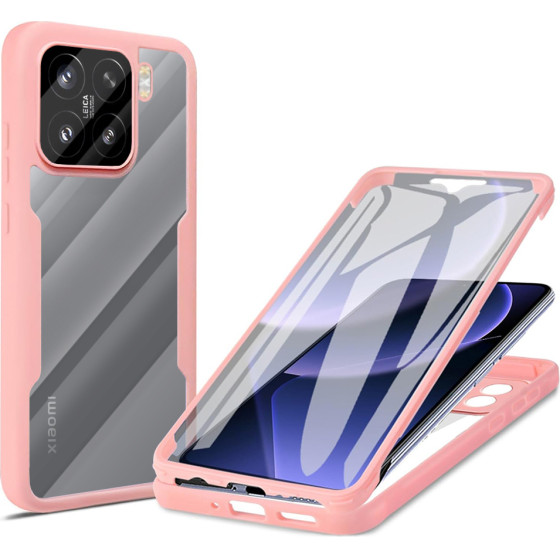 Techsuit - ColorVerse 360 Series + Screen Protector - Xiaomi 15 - Pink