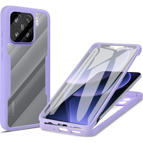 Techsuit - ColorVerse 360 Series + Screen Protector - Xiaomi 15 - Purple