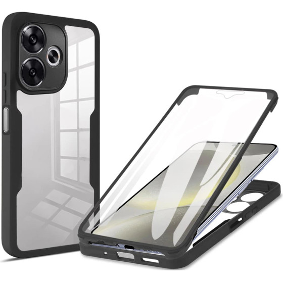 Techsuit - ColorVerse 360 Series + Screen Protector - Xiaomi Poco F6 - Black