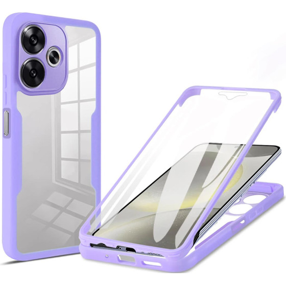 Techsuit - ColorVerse 360 Series + Screen Protector - Xiaomi Poco F6 - Purple