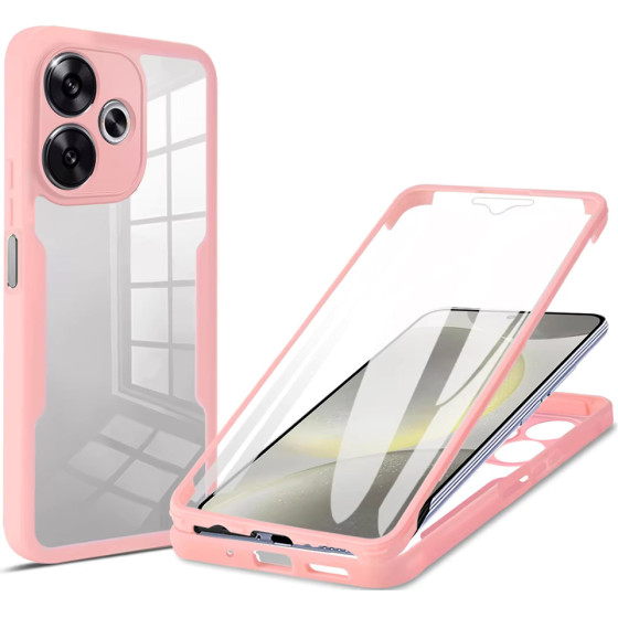 Techsuit - ColorVerse 360 Series + Screen Protector - Xiaomi Poco F6 - Pink