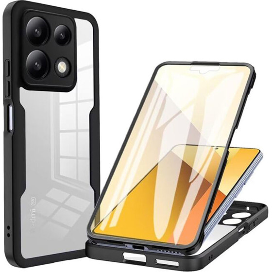 Techsuit - ColorVerse 360 Series + Screen Protector - Xiaomi Poco X6 Pro - Black