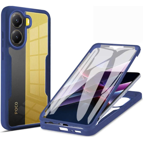 Techsuit - ColorVerse 360 Series + Screen Protector - Xiaomi Poco X7 Pro - Blue