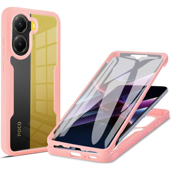 Techsuit - ColorVerse 360 Series + Screen Protector - Xiaomi Poco X7 Pro - Pink