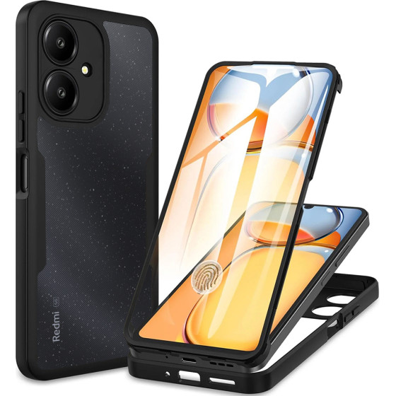 Techsuit - ColorVerse 360 Series + Screen Protector - Xiaomi Redmi 13C 5G - Black