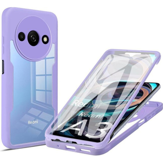 Techsuit - ColorVerse 360 Series + Screen Protector - Xiaomi Redmi A3 / Redmi A3x - Purple