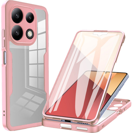 Techsuit - ColorVerse 360 Series + Screen Protector - Xiaomi Redmi Note 13 4G - Pink
