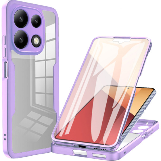 Techsuit - ColorVerse 360 Series + Screen Protector - Xiaomi Redmi Note 13 4G - Purple