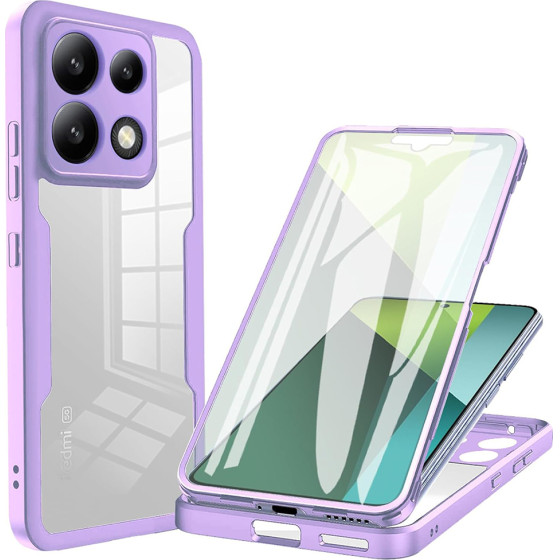 Techsuit - ColorVerse 360 Series + Screen Protector - Xiaomi Redmi Note 13 Pro 5G / Poco X6 - Purple