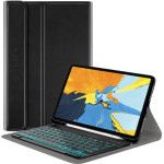 Techsuit - CozyTab Case (with Pencil Holder/RGB Keyboard) - iPad Pro 11 (2018/2020/2021/2022) - Black