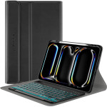 Techsuit - CozyTab Case (with Pencil Holder/RGB Wireless Magnetic Keyboard) - iPad Pro 11 (2024) - Black