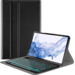 Techsuit - CozyTab Case (with RGB Wireless Magnetic Keyboard) - Samsung Galaxy Tab S8 - Black