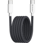 Techsuit - Data Cable (PCB114D) - for Apple, Android, Type-C, Super Fast Charging, PD60W, Flexible, Durable, 1m - Black