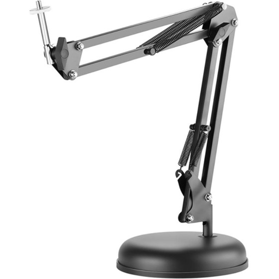 Techsuit - Desk Holder (GT6) - Adjustable Arm for Multipurpose Use with 1/4'' Screw Compatibility - Black