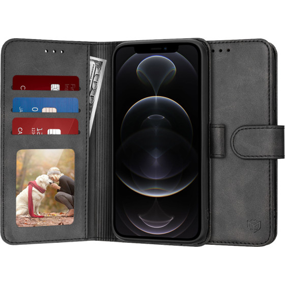 Techsuit - Diary Book - iPhone 12 Pro - Black