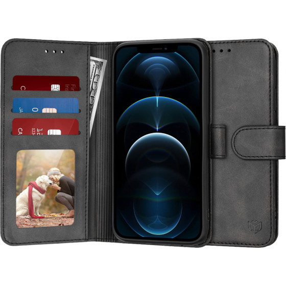 Techsuit - Diary Book - iPhone 12 Pro Max - Black
