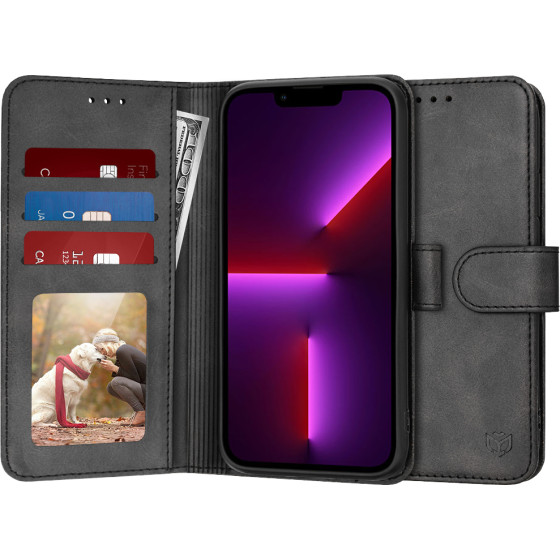 Techsuit - Diary Book - iPhone 13 Pro - Black