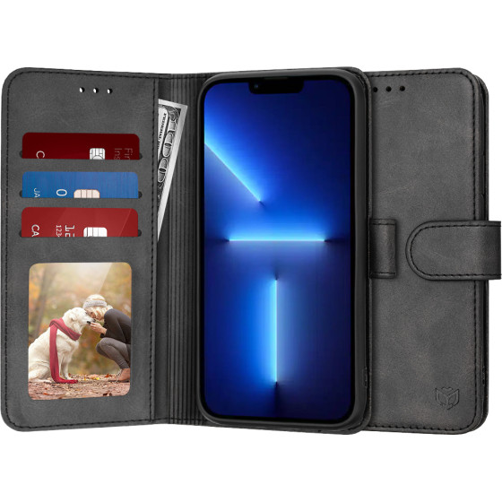 Techsuit - Diary Book - iPhone 13 Pro Max - Black