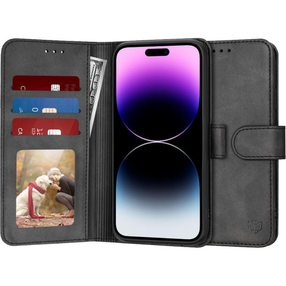 Techsuit - Diary Book - iPhone 14 Pro Max - Black