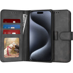 Techsuit - Diary Book - iPhone 15 Pro - Black