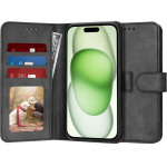 Techsuit - Diary Book - iPhone 15 Plus - Black