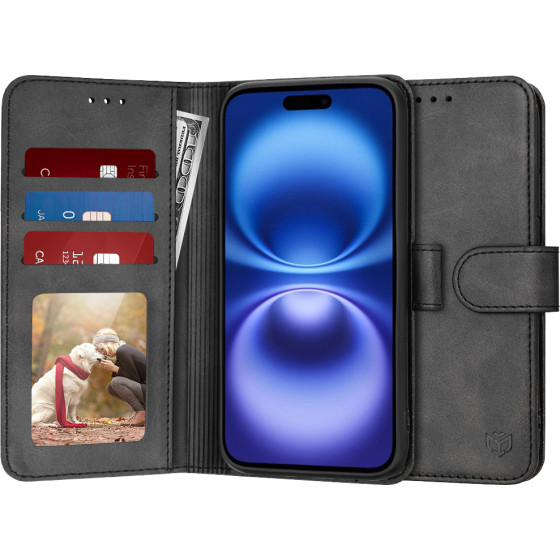 Techsuit - Diary Book - iPhone 16 - Black
