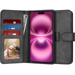 Techsuit - Diary Book - iPhone 16 Plus - Black
