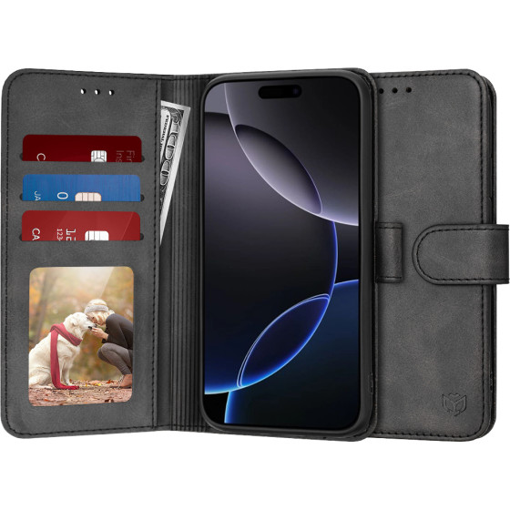 Techsuit - Diary Book - iPhone 16 Pro Max - Black