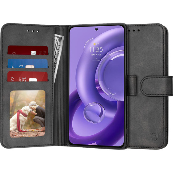 Techsuit - Diary Book - Motorola Edge 30 Neo - Black