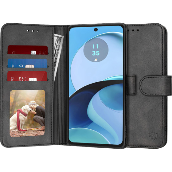 Techsuit - Diary Book - Motorola Moto G14 - Black