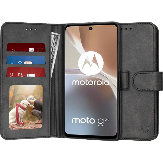 Techsuit - Diary Book - Motorola Moto G32 - Black